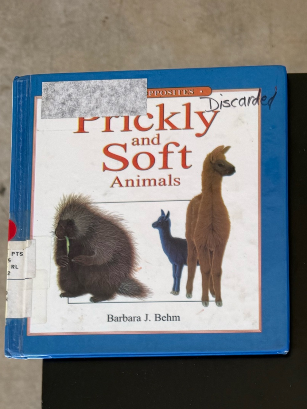 Prickly and Soft Animals Children's Book - Blue